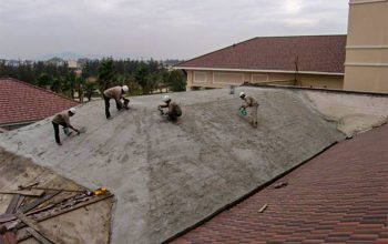 Chống thấm sàn mái ngói với Nhũ tương chống thấm PV8686